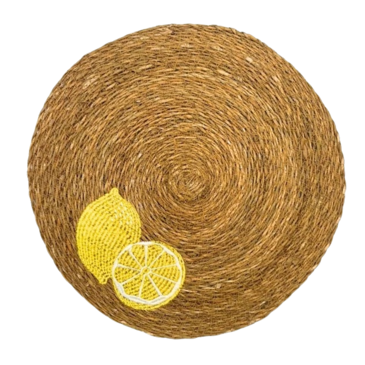 Tischset rund Zitronen