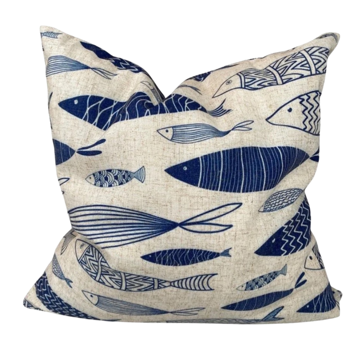 Polsterüberzug Fische dunkelblau