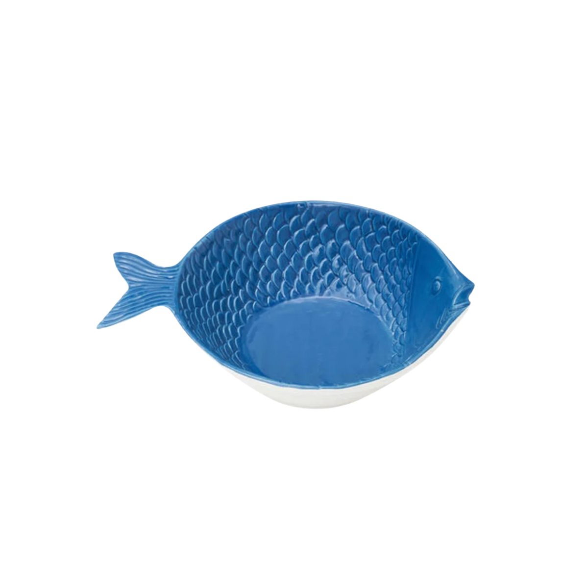 Schüssel Fisch blau