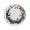 Serviertablett Blumen rund