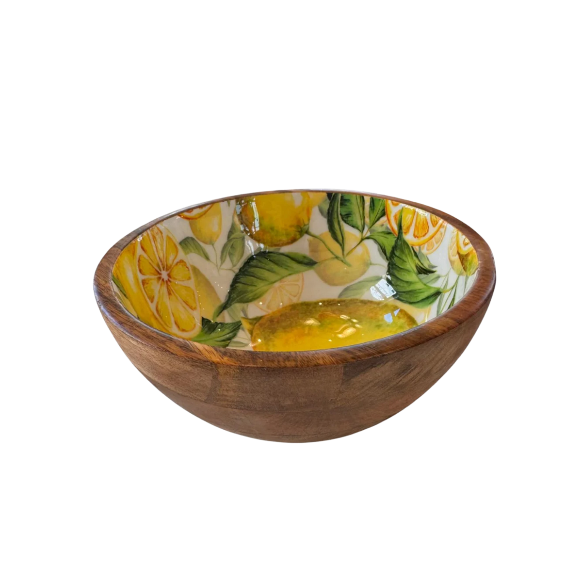 Schüssel Zitrone Mangoholz M