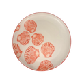 Servierteller Muscheln rot