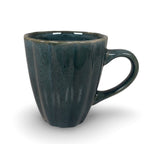Tasse mit Rillen blau M