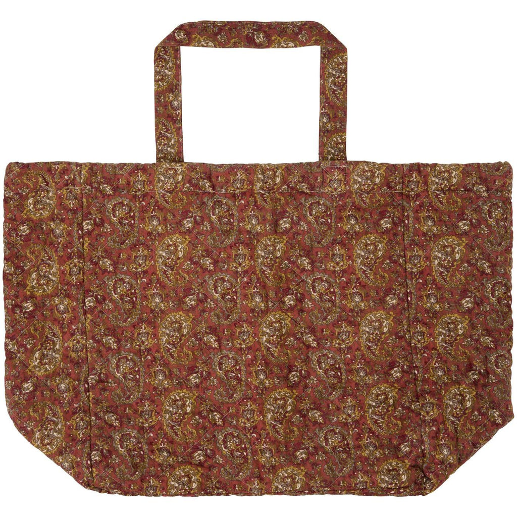 Tasche wattiert L weinrot mit Parsleymuster