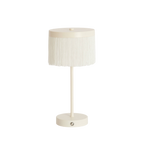 LED Lampe mit Fransen creme
