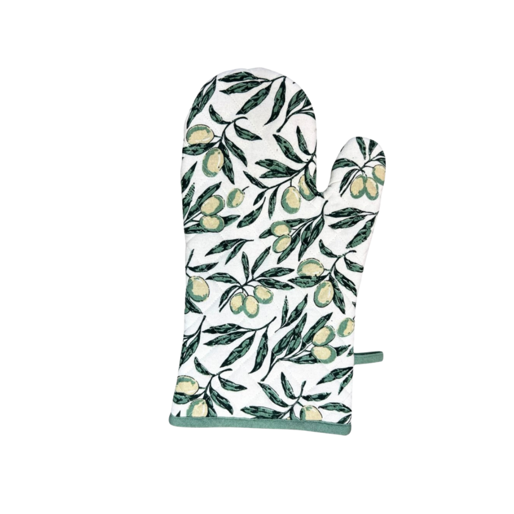 Kochhandschuh mit Oliven