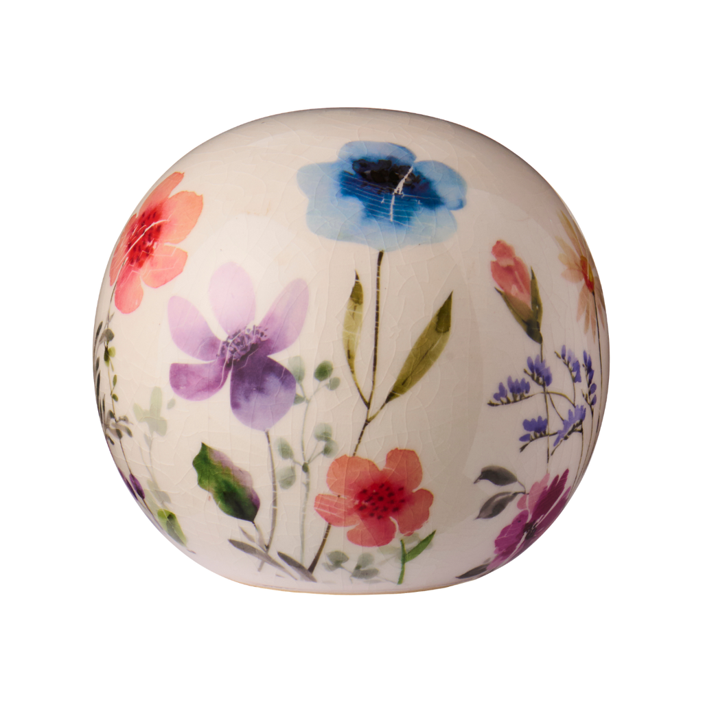 Deko Kugel Blumen L
