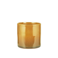 Teelicht/Vase ockergelb S