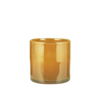 Teelicht/Vase ockergelb S
