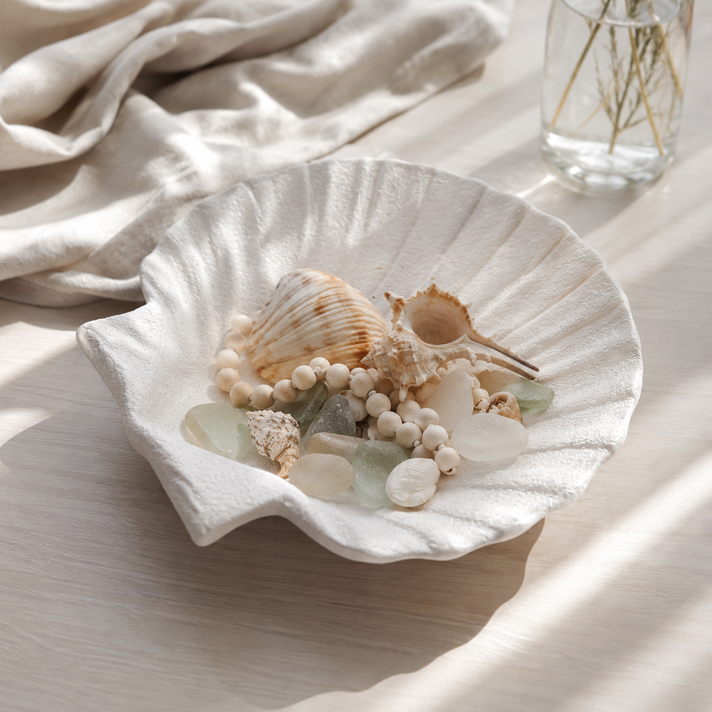 Schüssel Muschel creme
