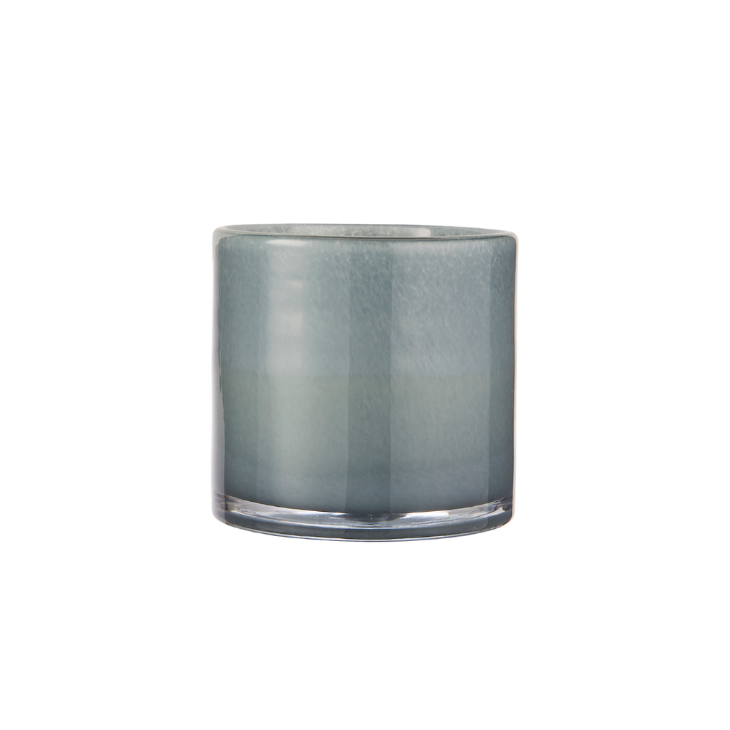 Teelicht/Vase Glas blau S