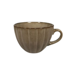 Tasse mit Rillen L sand