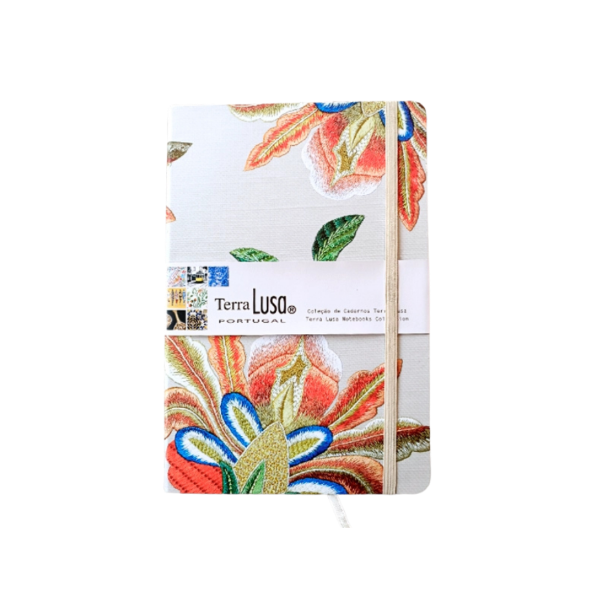 Notizbuch weiß mit Blumen