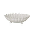 Metallschüssel Shell weiß