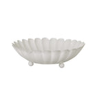 Metallschüssel Shell weiß
