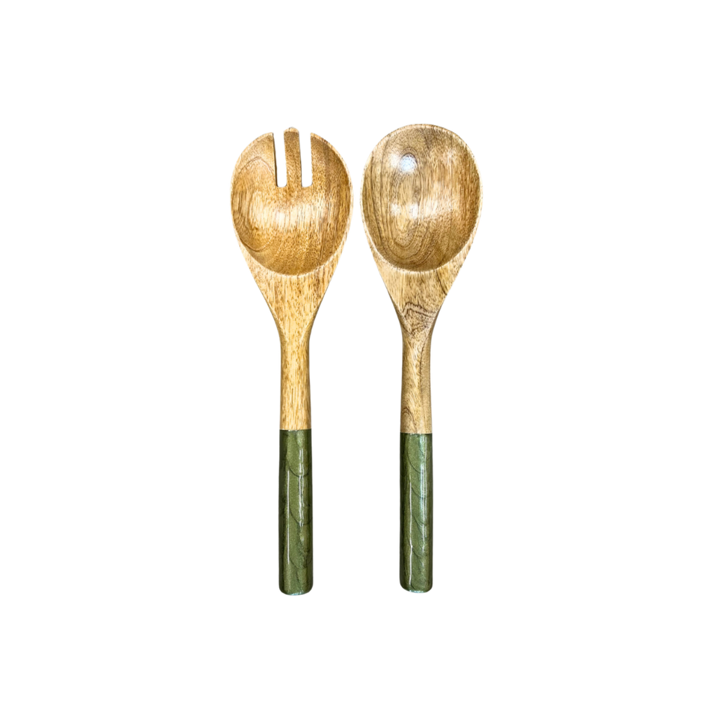 Salatbesteck pearl olive
