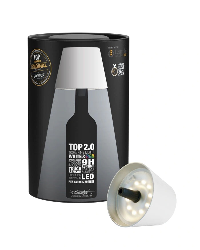 Sompex Top Lampe 2.0 weiß