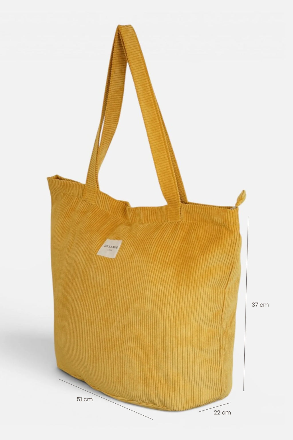 De La Mur Shopper mit Zip Cord senf