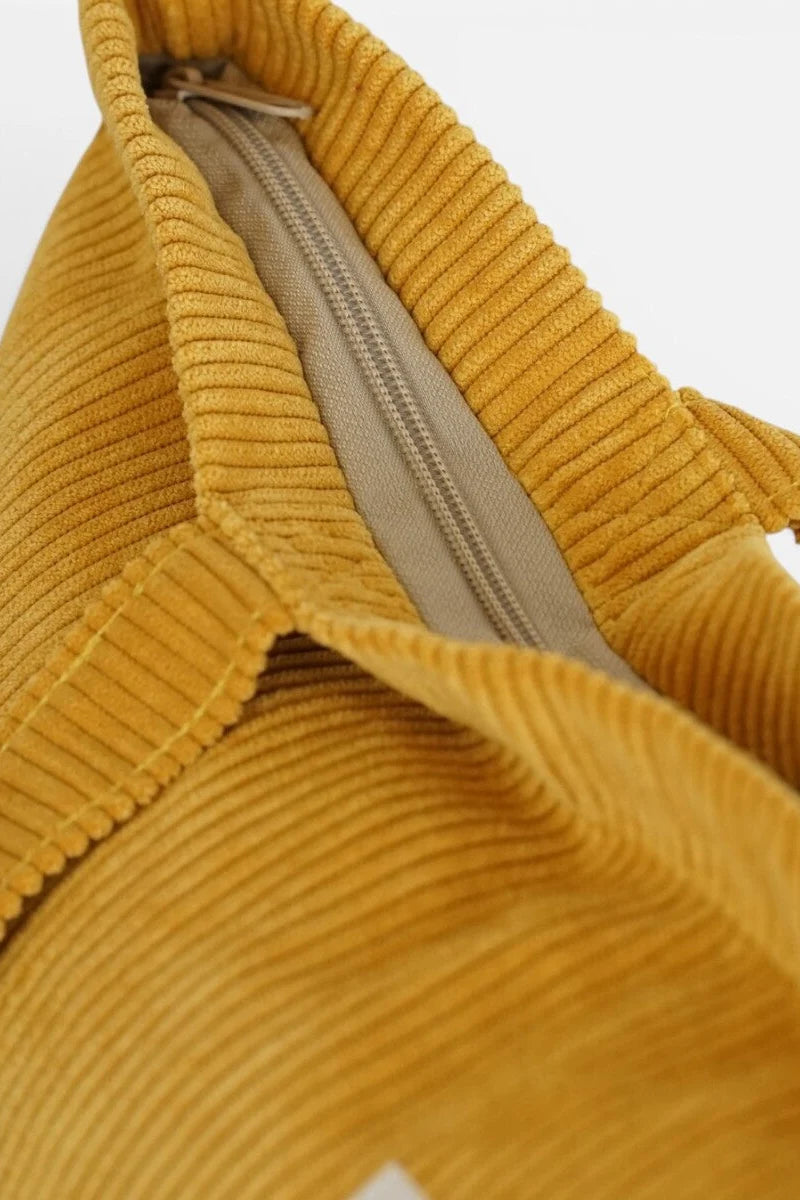 De La Mur Shopper mit Zip Cord senf