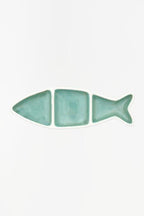 Servierschale Fisch türkis