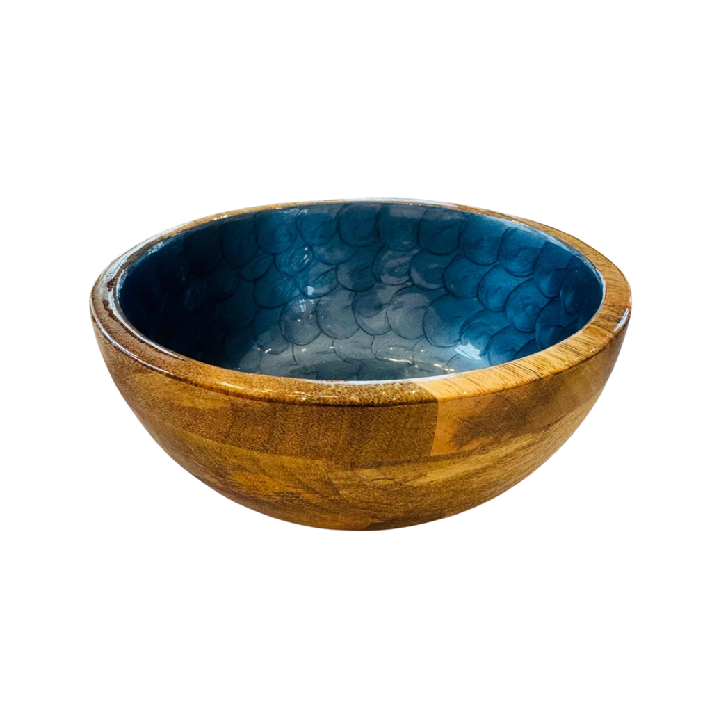 Schüssel Midnight Blue Mangoholz M