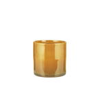 Teelicht/Vase ockergelb S