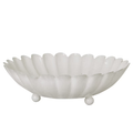 Metallschüssel Shell weiß