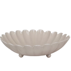 Metallschüssel Shell beige