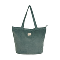 De La Mur Shopper Cord jade mit Zip