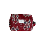 Necessaire mit ornamentalem Muster in Rot