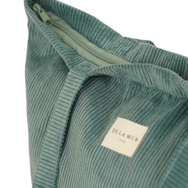 De La Mur Shopper Cord jade mit Zip