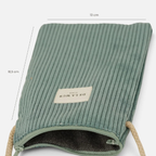 De La Mur Handytasche in Cord jade