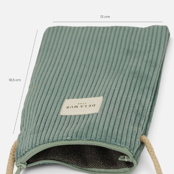 De La Mur Handytasche in Cord jade
