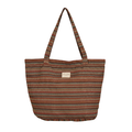 Da La Mur Shopper mit herbstlichem Zickzack-Muster mit Reißverschluss