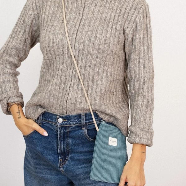 De La Mur Handytasche in Cord jade