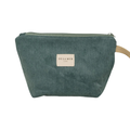 De La Mur Necessaire in jadefarbenen Cord