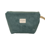 De La Mur Necessaire in jadefarbenen Cord