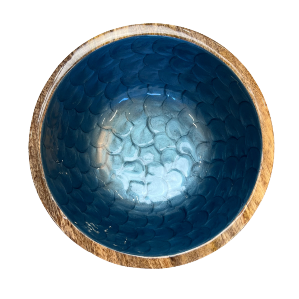 Schüssel Midnight Blue Mangoholz M