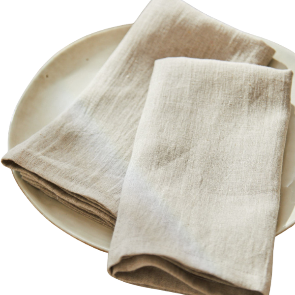 Stoffservietten beige - 4 Stk.