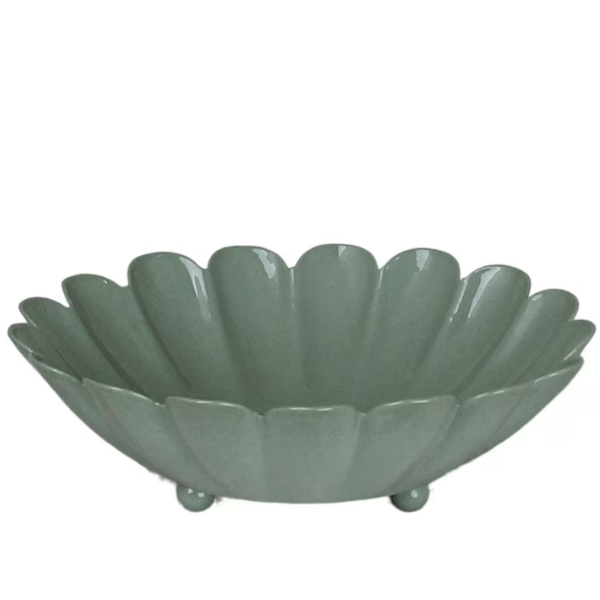 Metallschüssel Shell grün