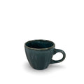 Espressotasse mit Rillen blau
