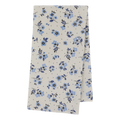 Geschirrtuch mit blauen Blumen