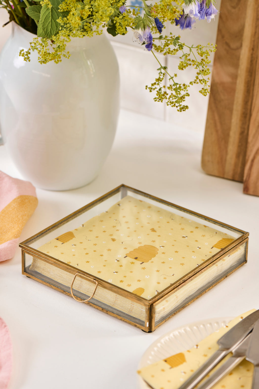 Glasdose / Serviettenhalter