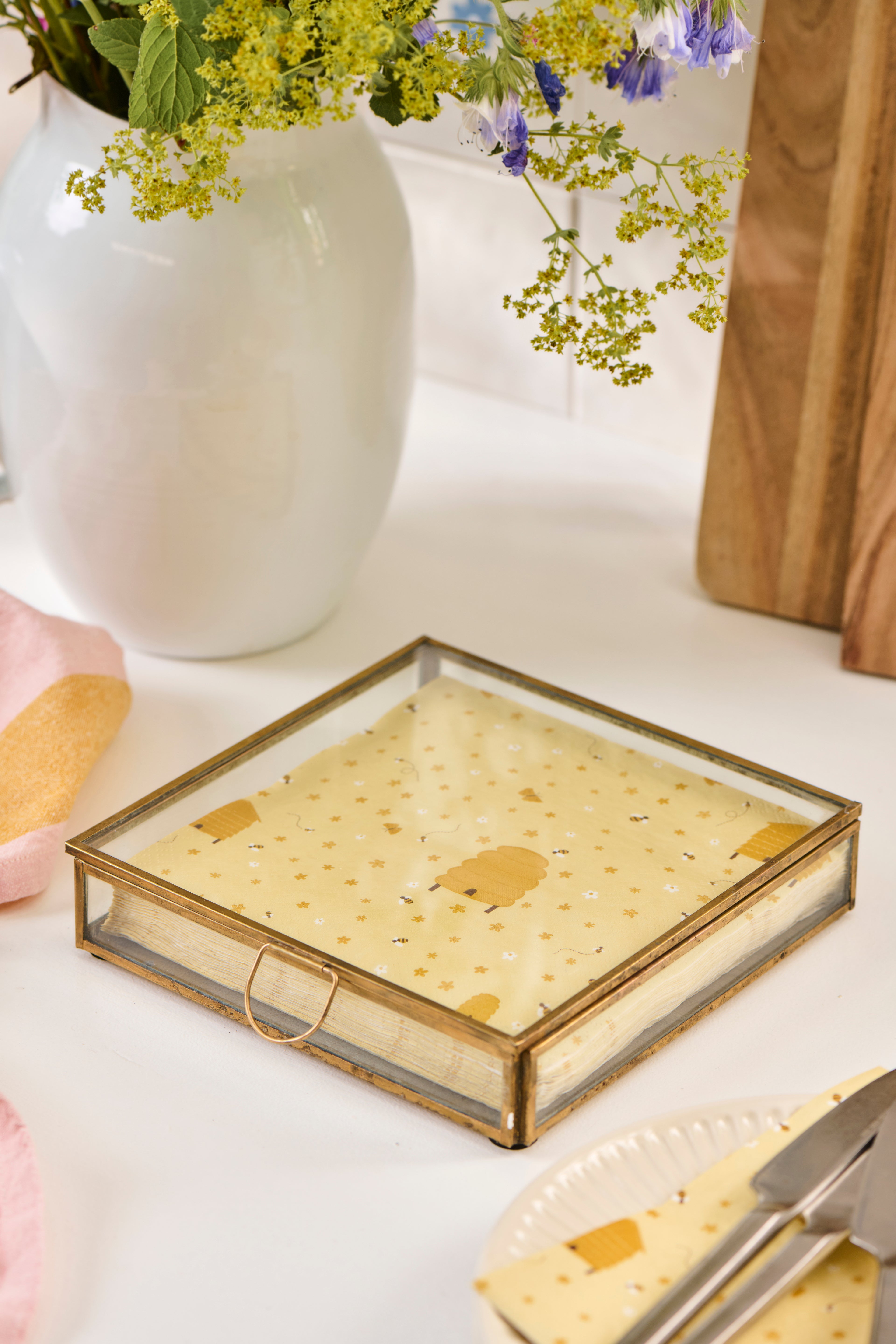 Glasdose / Serviettenhalter