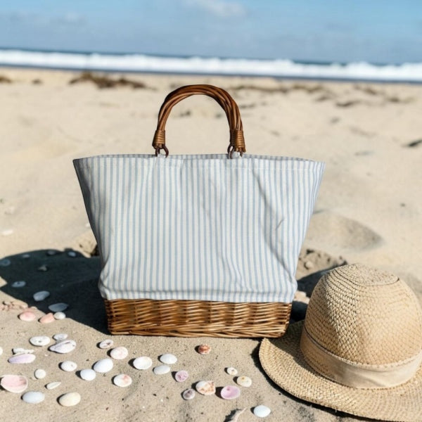 Korb Beach hellblau