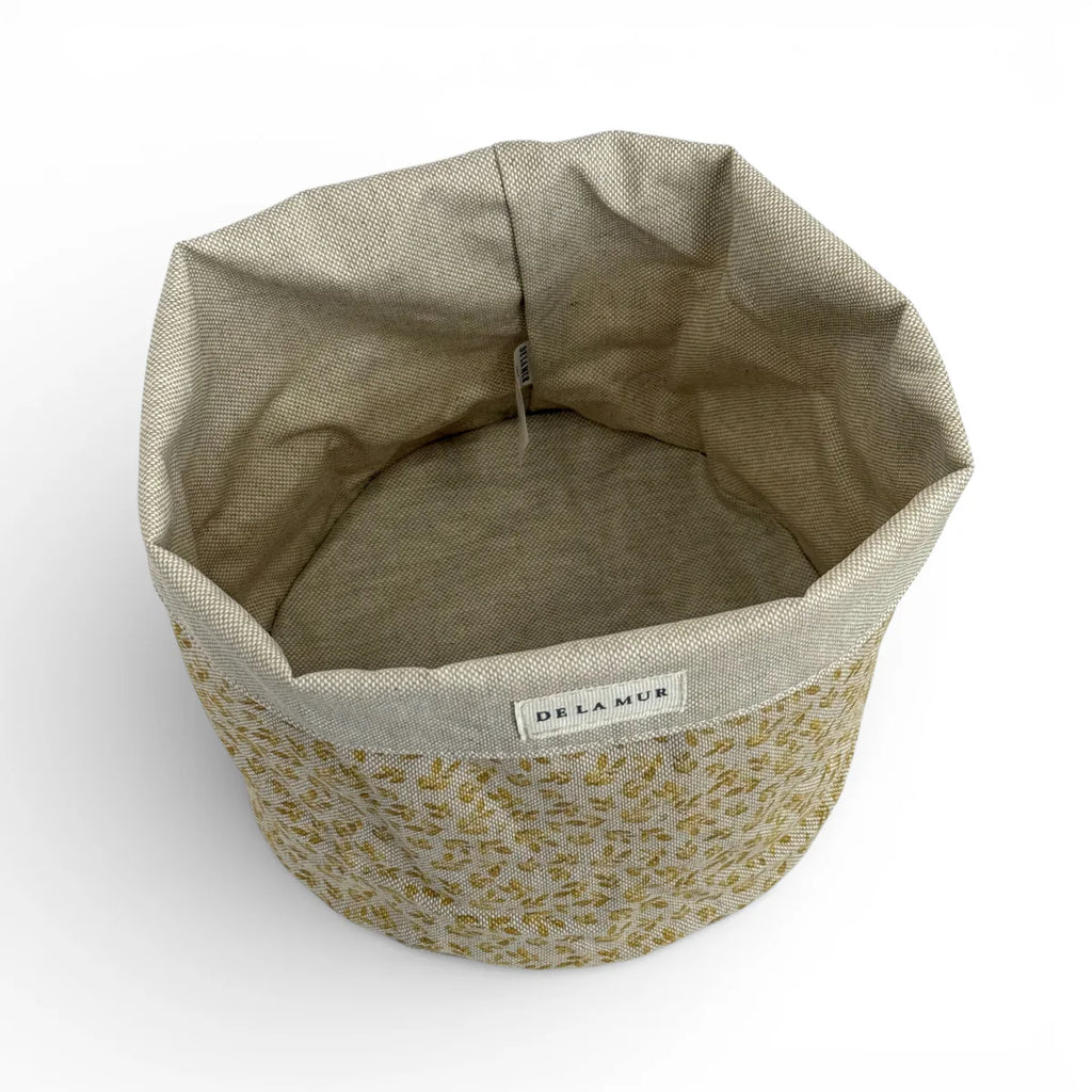 Stoffkorb beige-gelb