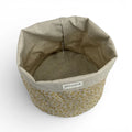 Stoffkorb beige-gelb