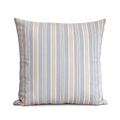 Polsterüberzug hellblau mit breiten Streifen creme