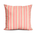 Polsterüberzug rosa mit beigen Streifen / Rückseite einfärbig beige