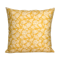 Polsterüberzugsenfgelb mit Blumenmuster